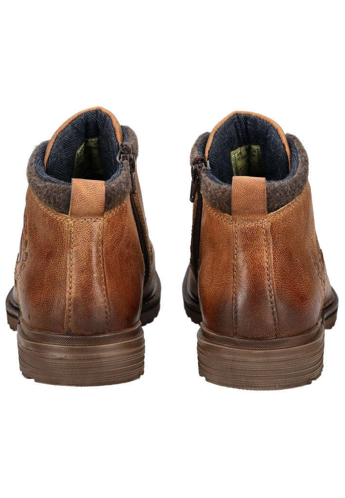 Bugatti Stiefelette Leder Cognac