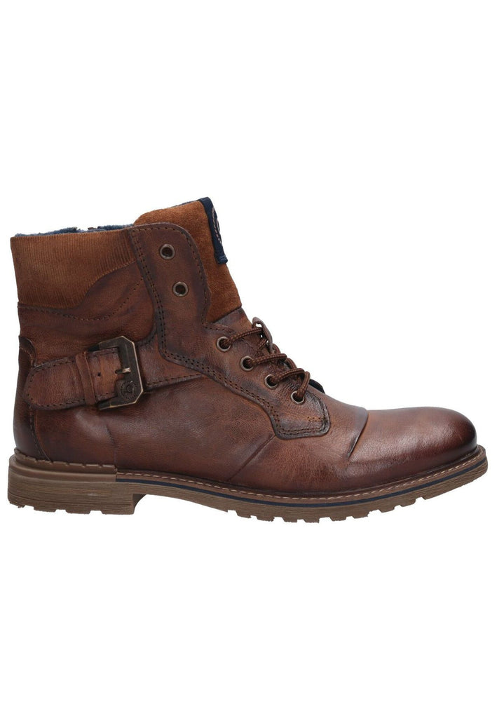 Bugatti Stiefelette Leder Cognac