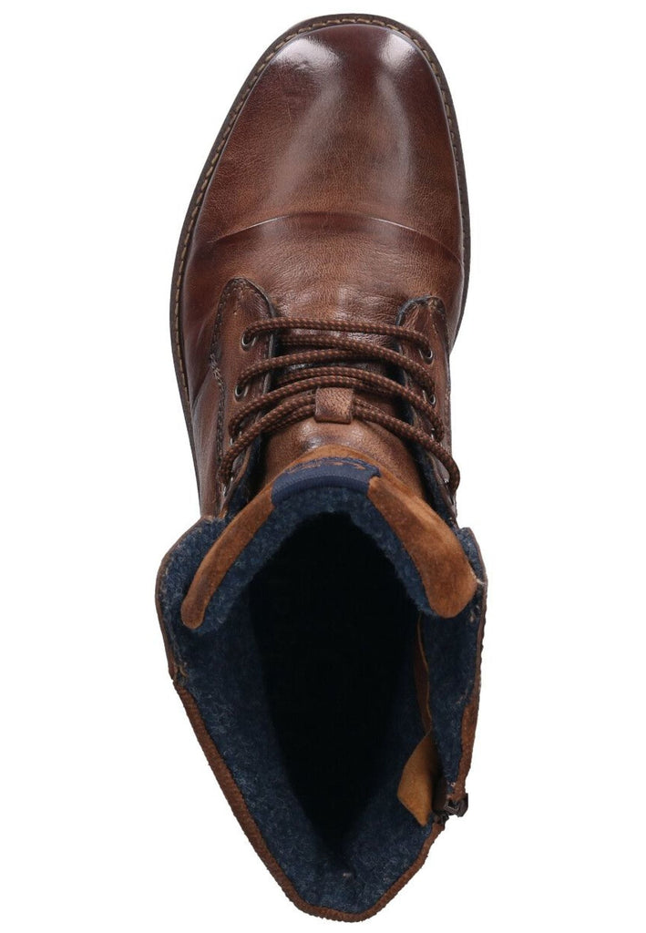 Bugatti Stiefelette Leder Cognac
