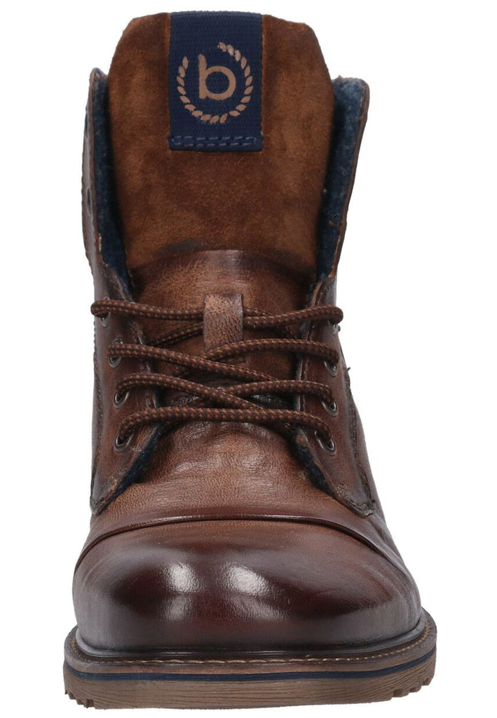 Bugatti Stiefelette Leder Cognac