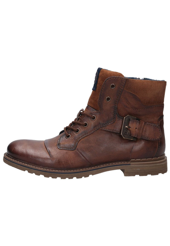 Bugatti Stiefelette Leder Cognac