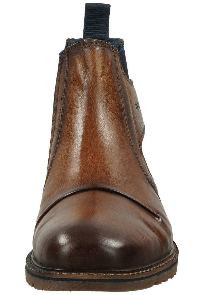 Bugatti Stiefelette Leder Cognac