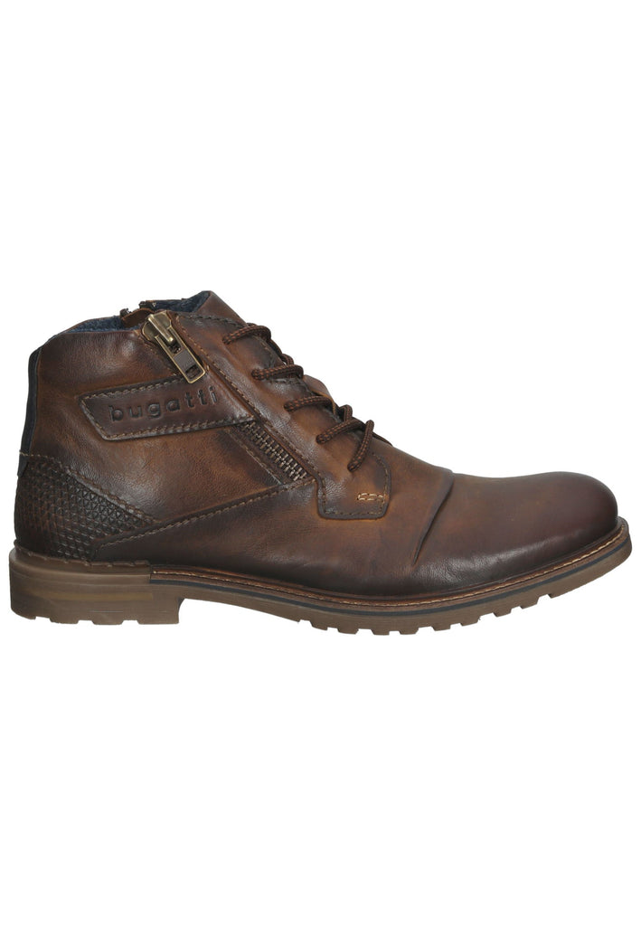 Bugatti Stiefelette Leder Cognac