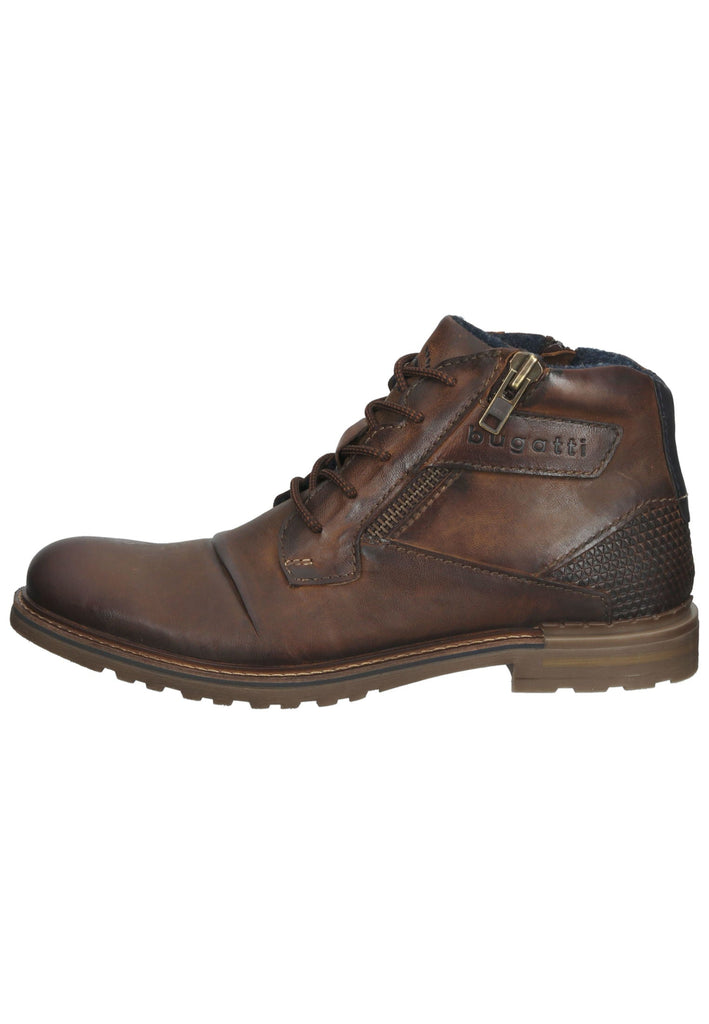 Bugatti Stiefelette Leder Cognac