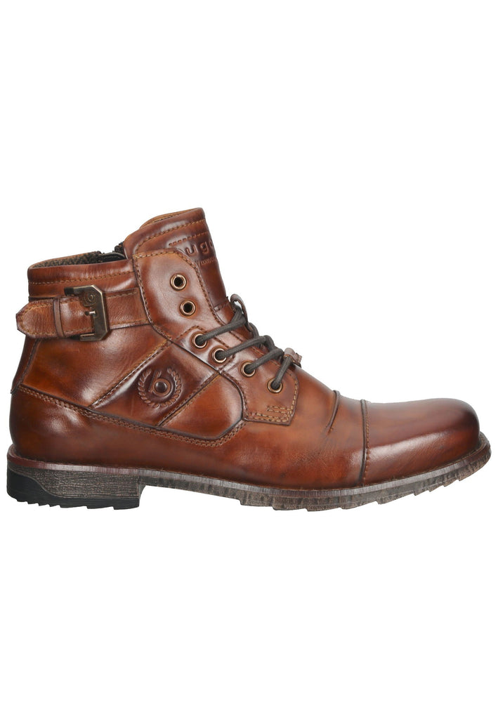 Bugatti Stiefelette Leder Cognac