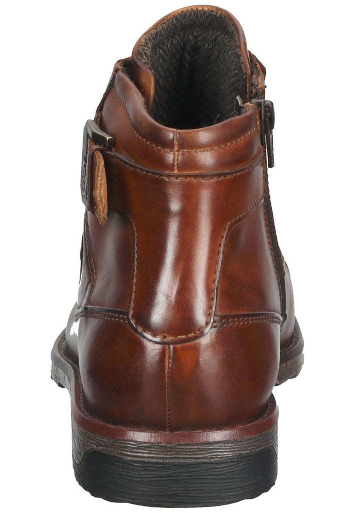 Bugatti Stiefelette Leder Cognac