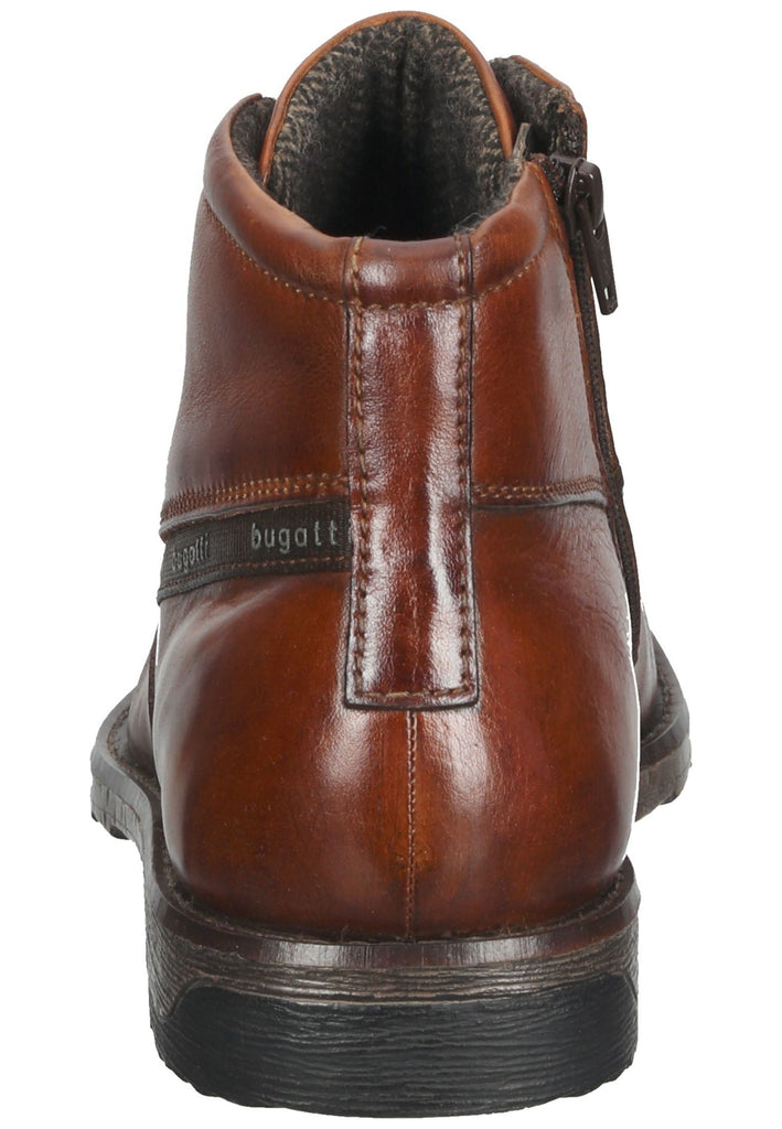Bugatti Stiefelette Leder Cognac