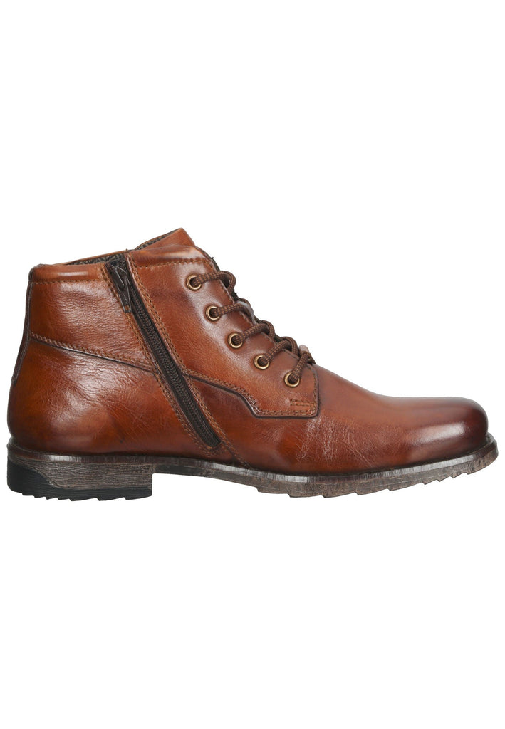 Bugatti Stiefelette Leder Cognac