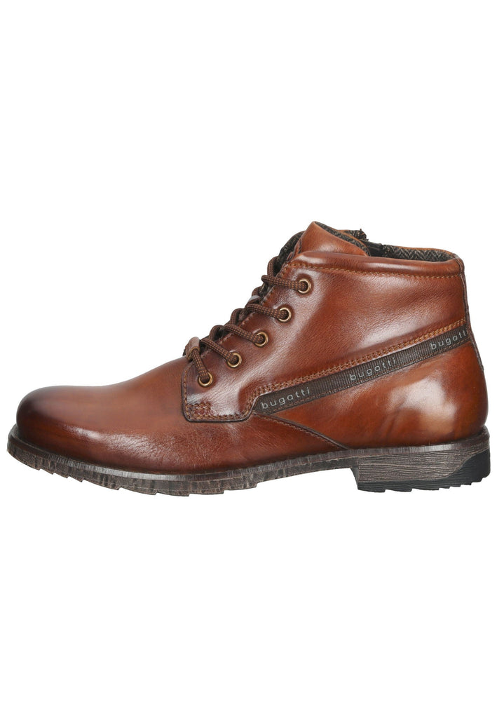 Bugatti Stiefelette Leder Cognac