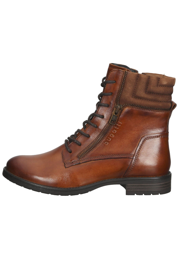 Bugatti Stiefelette Leder Cognac