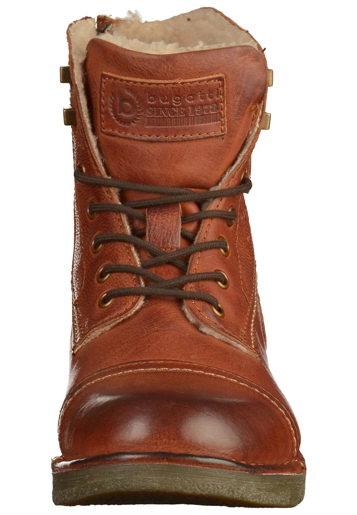 Bugatti Stiefelette Leder Cognac