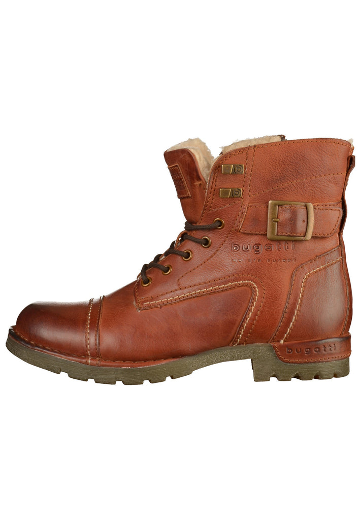 Bugatti Stiefelette Leder Cognac