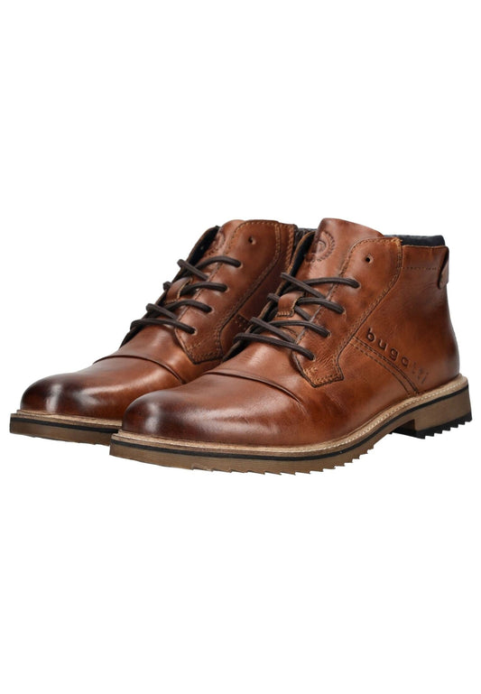 Bugatti Stiefelette Leder Cognac