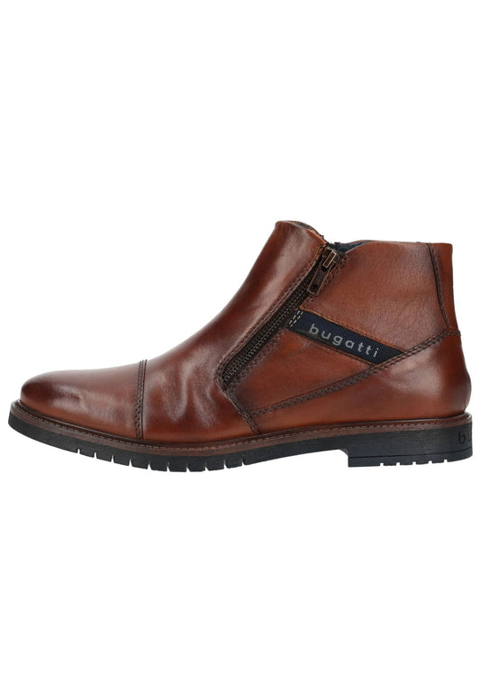 Bugatti Stiefelette Leder Cognac