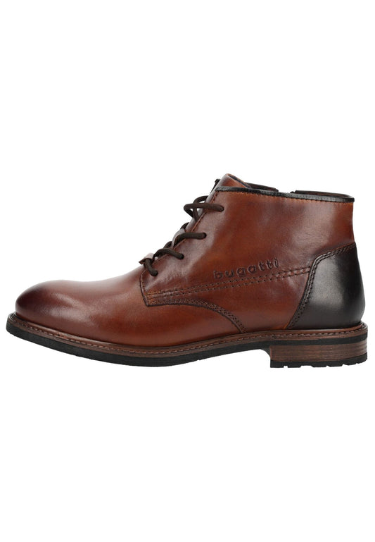 Bugatti Stiefelette Leder Cognac