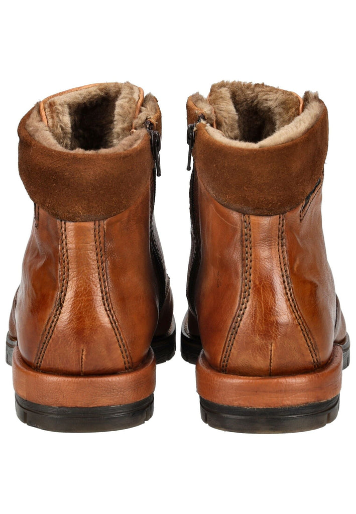 Bugatti Stiefelette Leder Cognac Warmfutter