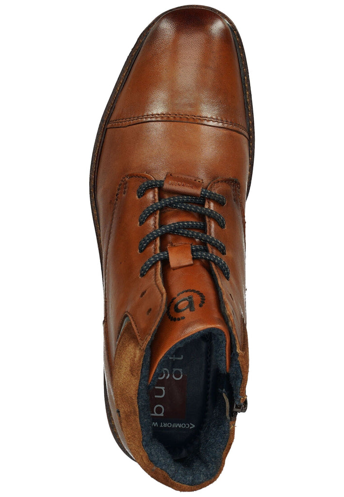 Bugatti Stiefelette Leder Cognac Warmfutter