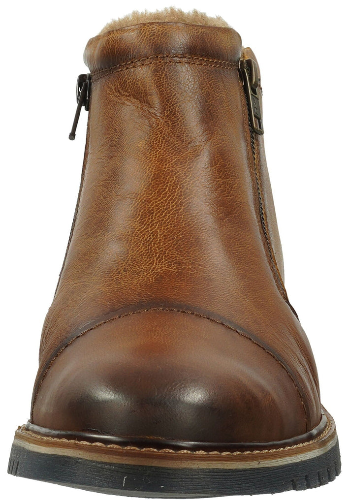 Bugatti Stiefelette Leder Cognac Warmfutter
