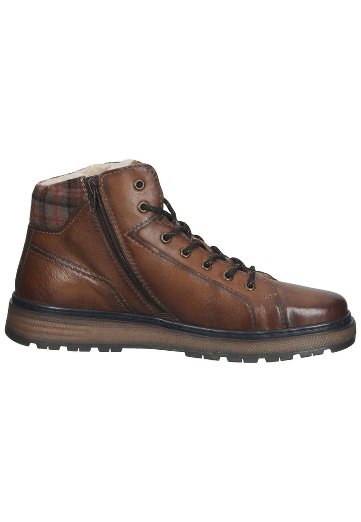 Bugatti Stiefelette Leder Cognac Warmfutter