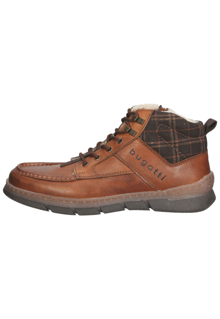 Bugatti Stiefelette Leder Cognac Warmfutter