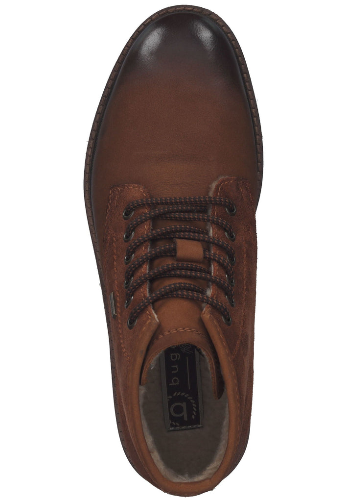 Bugatti Stiefelette Leder Cognac Warmfutter