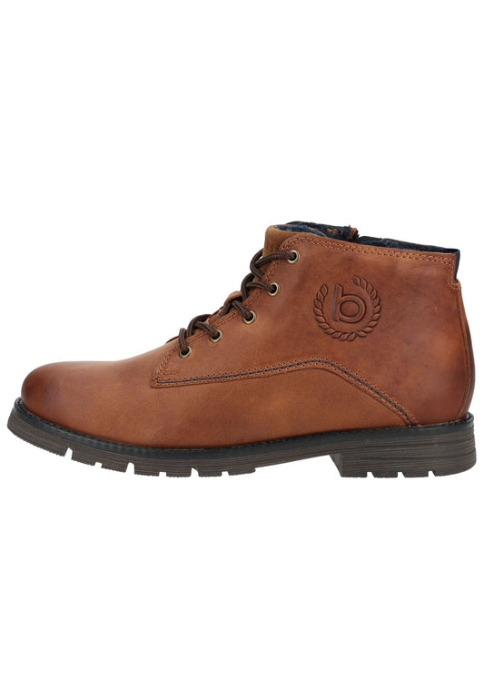 Bugatti Stiefelette Leder Cognac Warmfutter