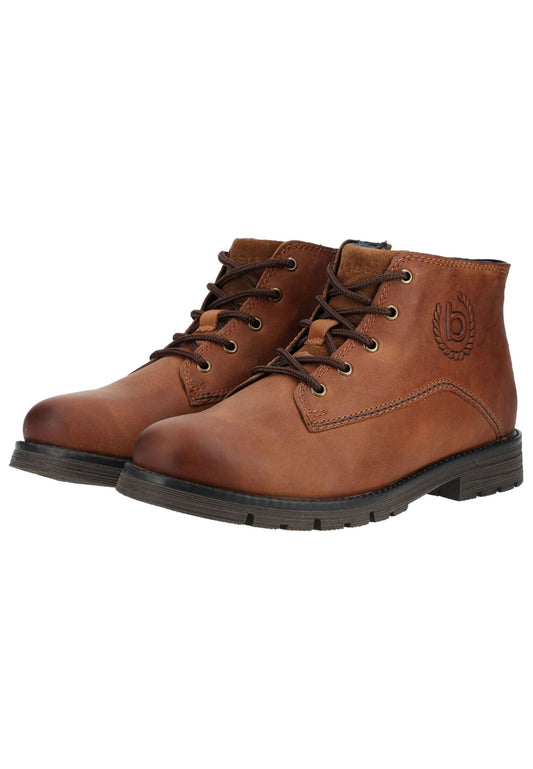 Bugatti Stiefelette Leder Cognac Warmfutter