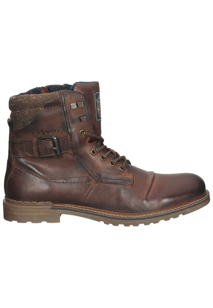 Bugatti Stiefelette Leder Dunkelbraun