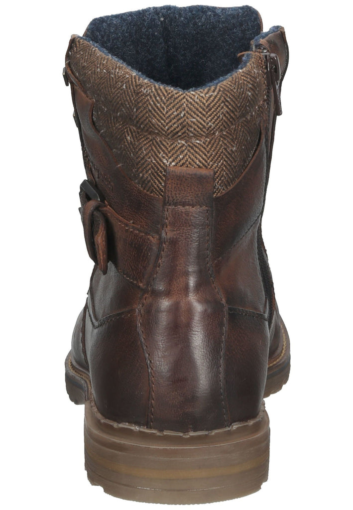 Bugatti Stiefelette Leder Dunkelbraun