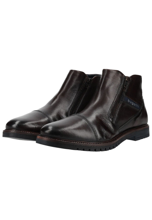 Bugatti Stiefelette Leder Dunkelbraun