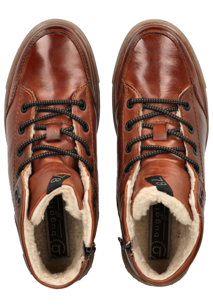 Bugatti Stiefelette Leder Dunkelbraun Warmfutter