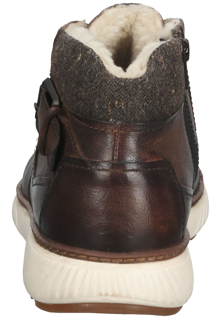 Bugatti Stiefelette Leder Dunkelbraun Warmfutter