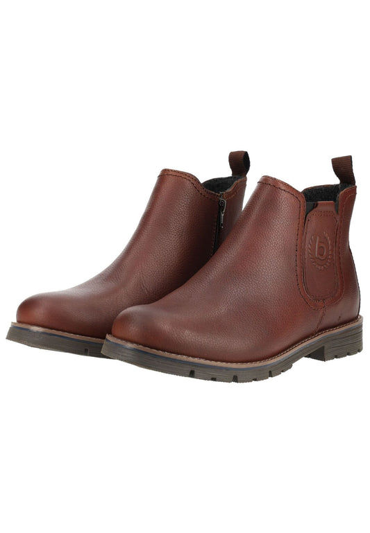 Bugatti Stiefelette Leder Dunkelbraun Warmfutter