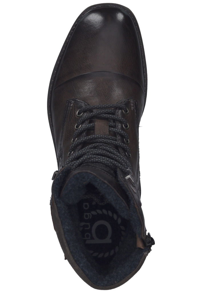 Bugatti Stiefelette Leder Dunkelgrau