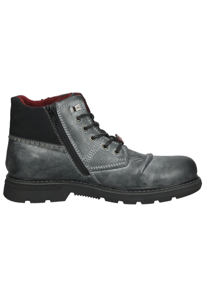 Bugatti Stiefelette Leder Dunkelgrau