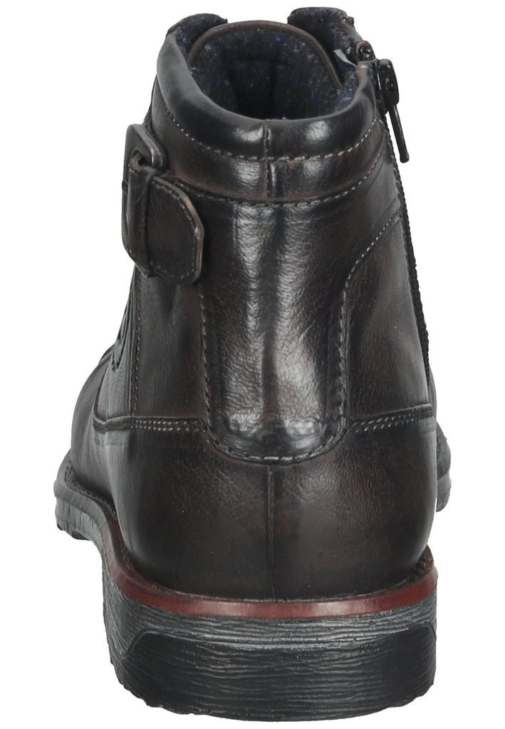 Bugatti Stiefelette Leder Dunkelgrau