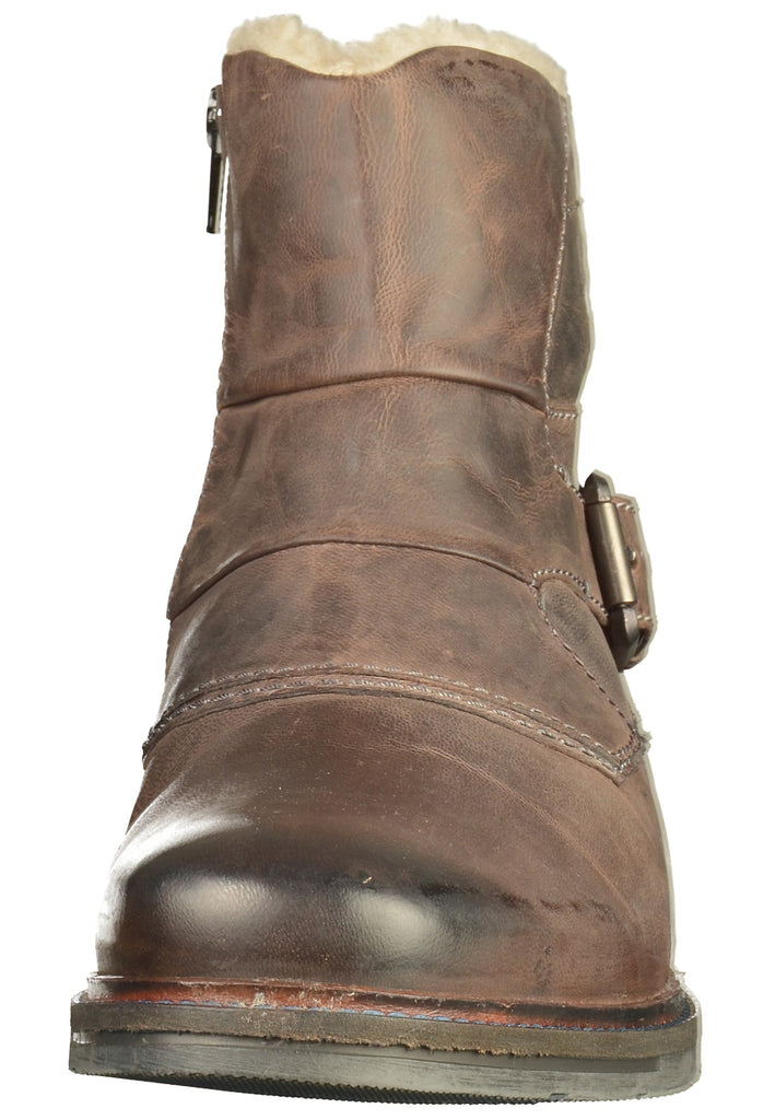 Bugatti Stiefelette Leder Dunkelgrau