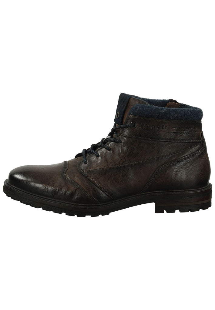 Bugatti Stiefelette Leder Dunkelgrau Warmfutter
