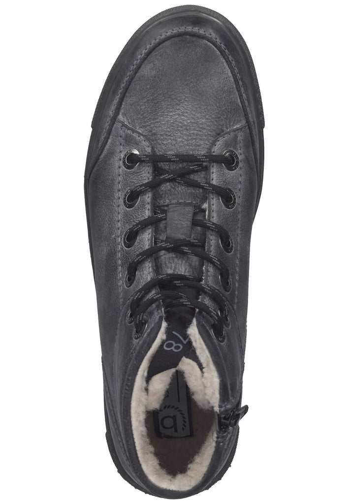 Bugatti Stiefelette Leder Dunkelgrau Warmfutter