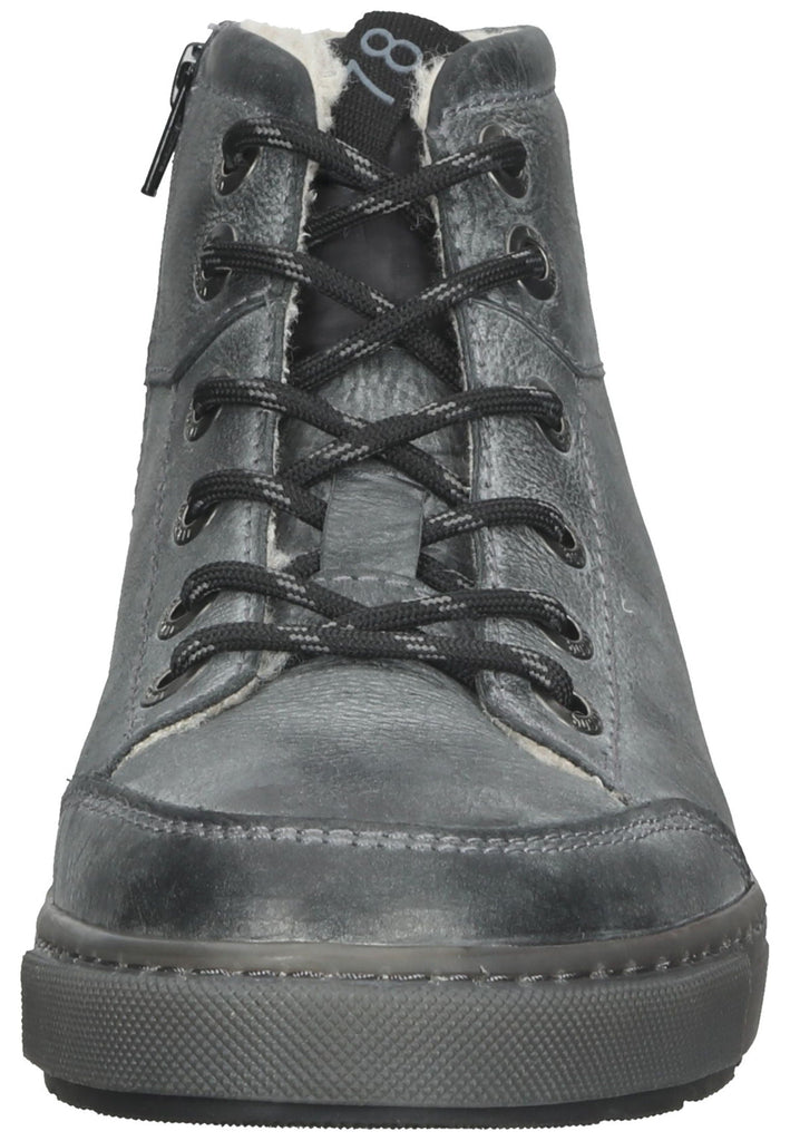 Bugatti Stiefelette Leder Dunkelgrau Warmfutter