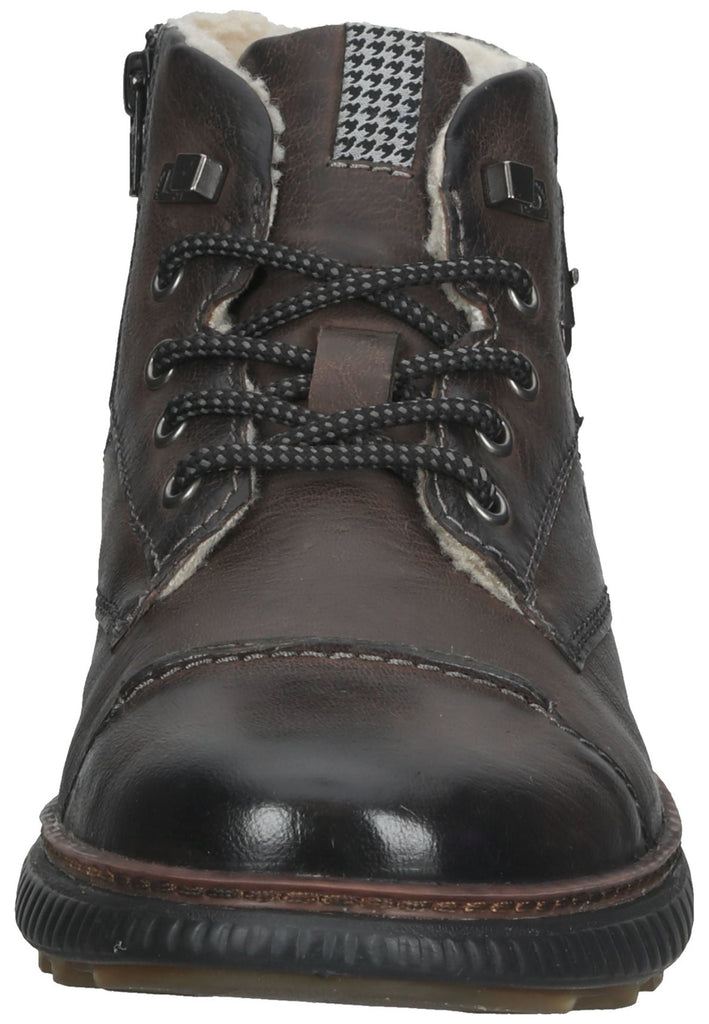 Bugatti Stiefelette Leder Dunkelgrau Warmfutter