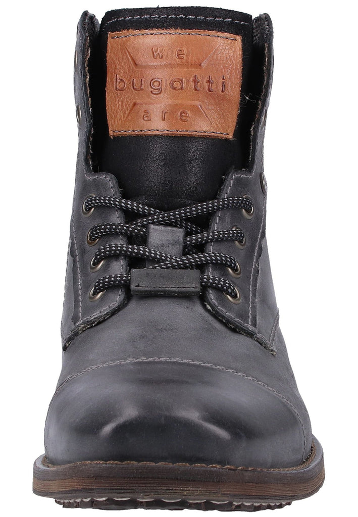 Bugatti Stiefelette Leder Grau/Schwarz