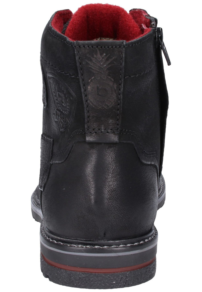 Bugatti Stiefelette Leder Schwarz