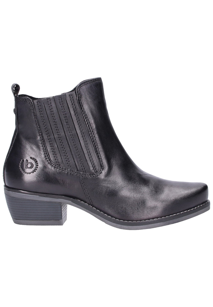 Bugatti Stiefelette Leder Schwarz