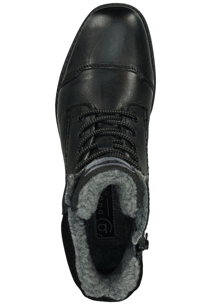 Bugatti Stiefelette Leder Schwarz Warmfutter