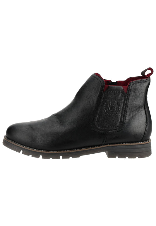 Bugatti Stiefelette Leder Schwarz Warmfutter