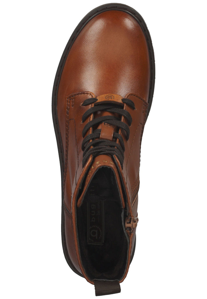 Bugatti Stiefelette Leder/Synthetik Cognac