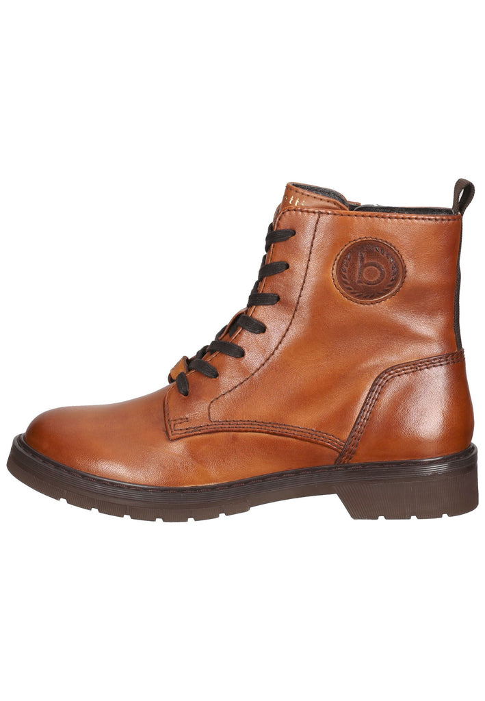 Bugatti Stiefelette Leder/Synthetik Cognac