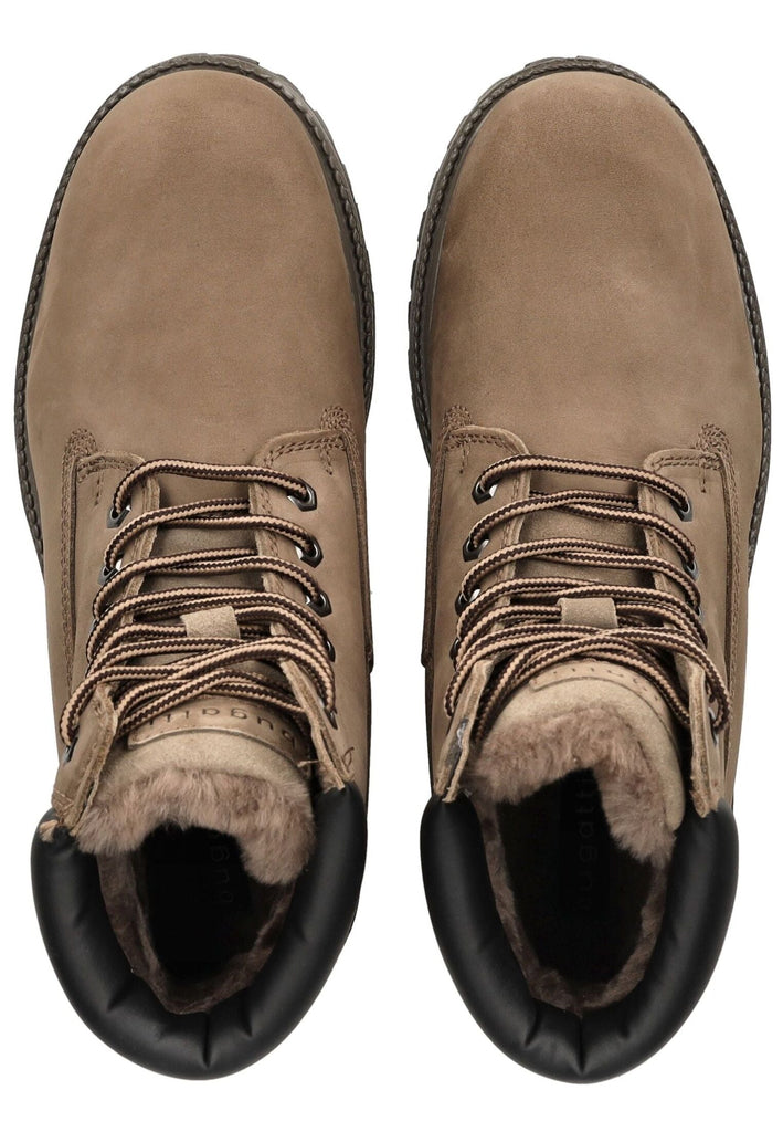 Bugatti Stiefelette Leder Taupe Warmfutter