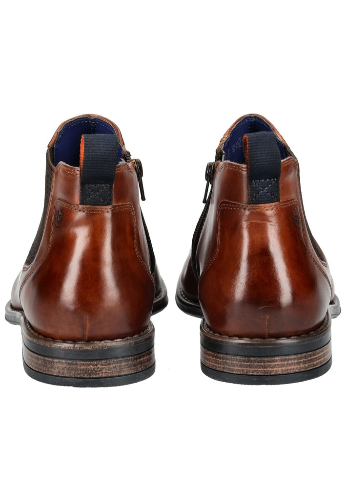 Bugatti Stiefelette Leder/Textil Cognac